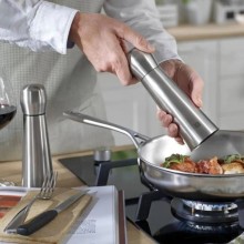 Saleiro Moderno de Mesa Chique Ao Inox Para Cozinha Luxo