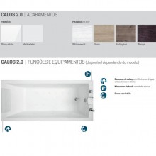 Banheira de Imerso Italiana Individual Calos 2.0 Novellini