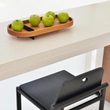 Fruteira de Madeira Flutua P/ Mesa de Jantar Design Assinado